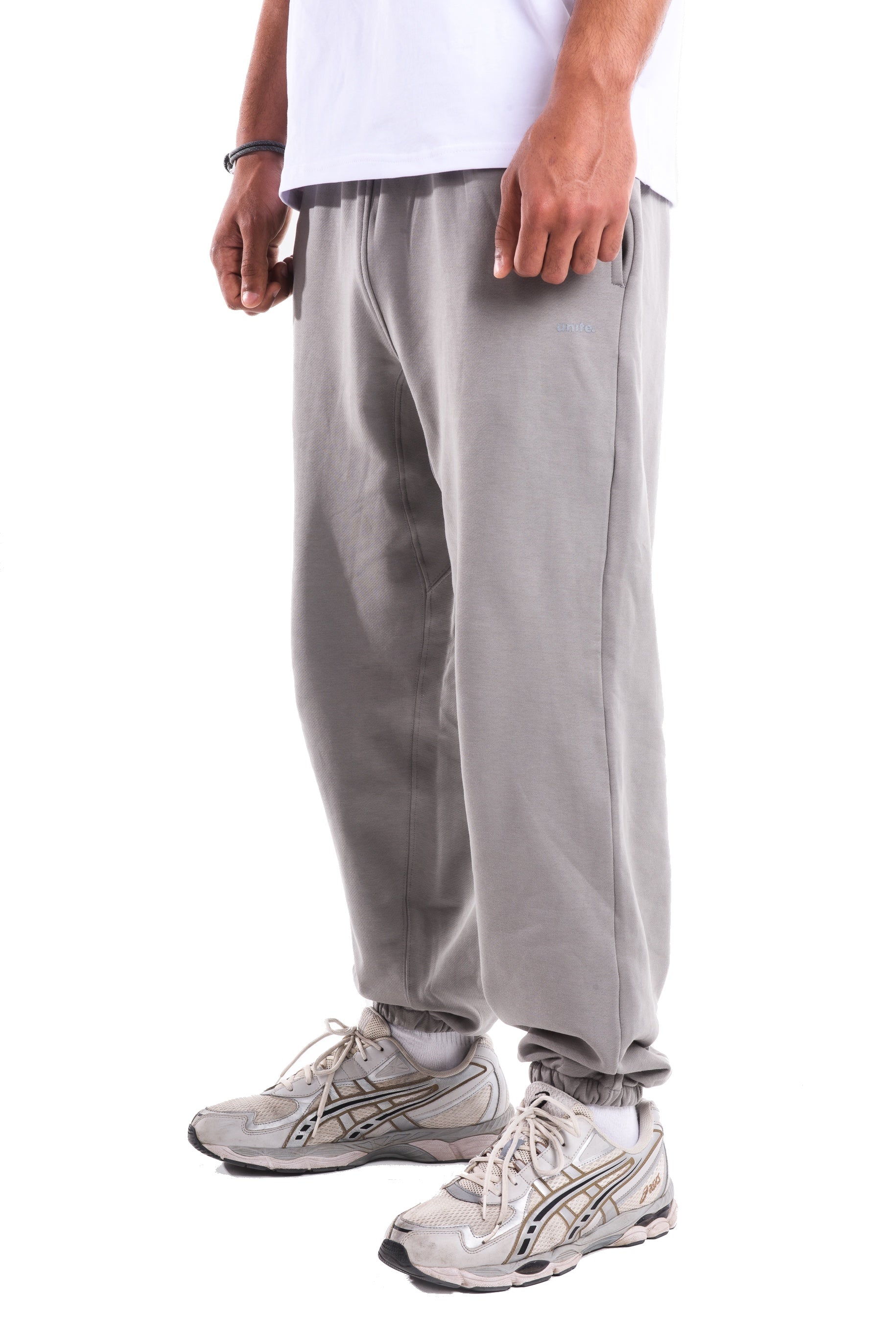 Metallic Grey Joggers