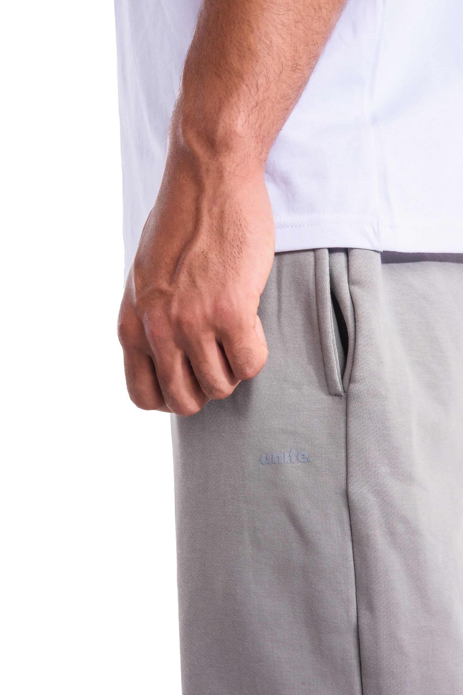 Metallic Grey Joggers