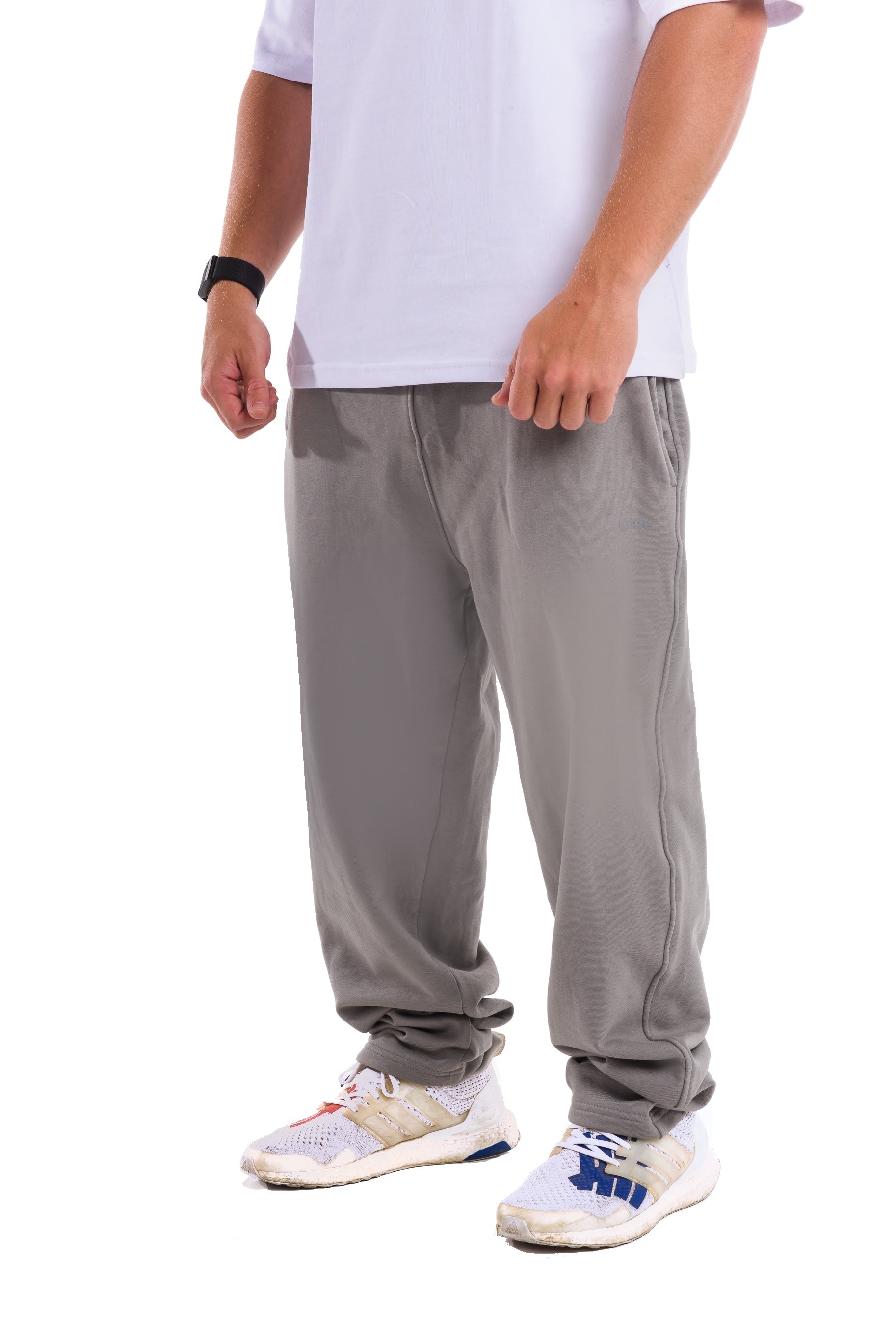 Metallic Grey Sweatpants