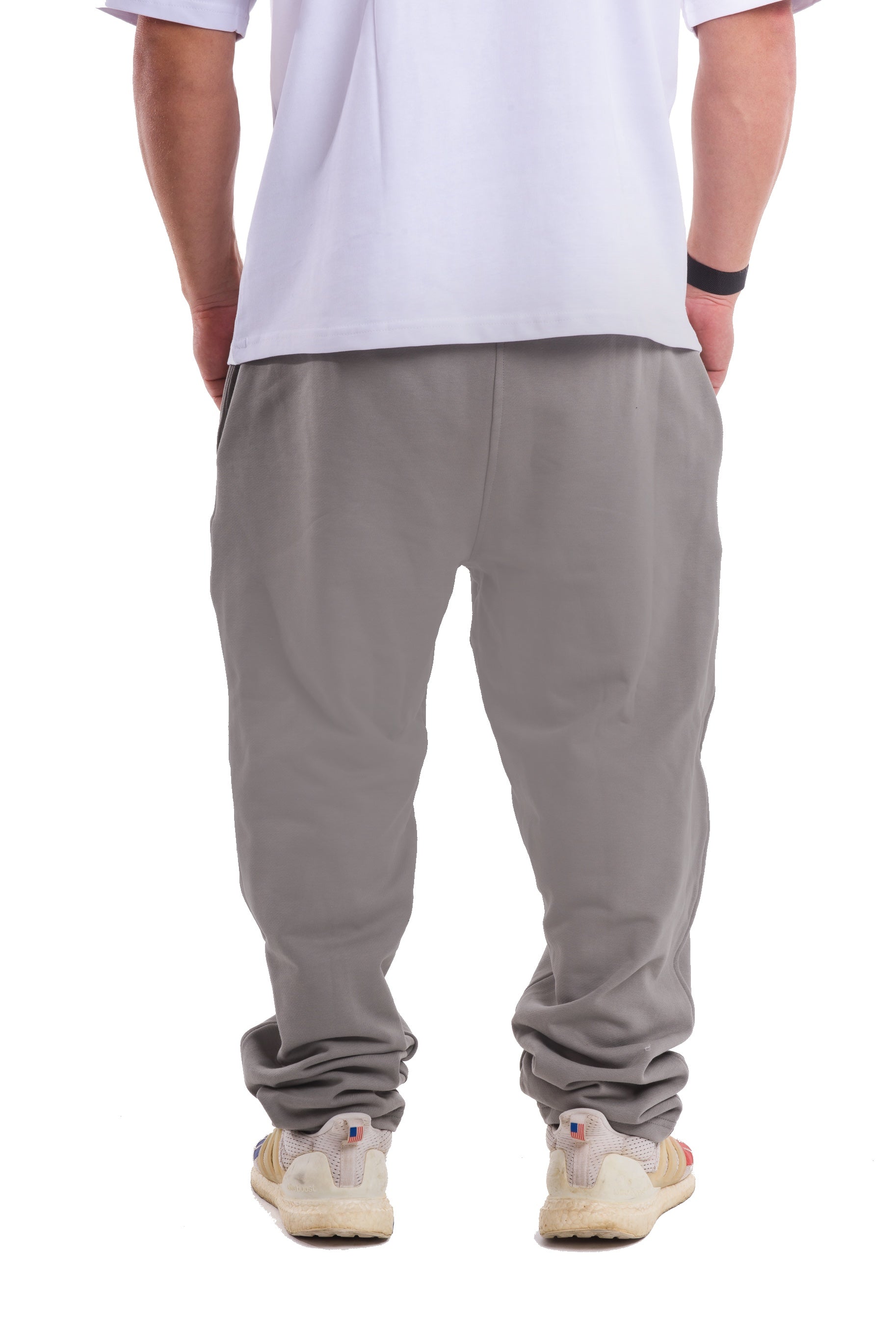 Metallic Grey Sweatpants