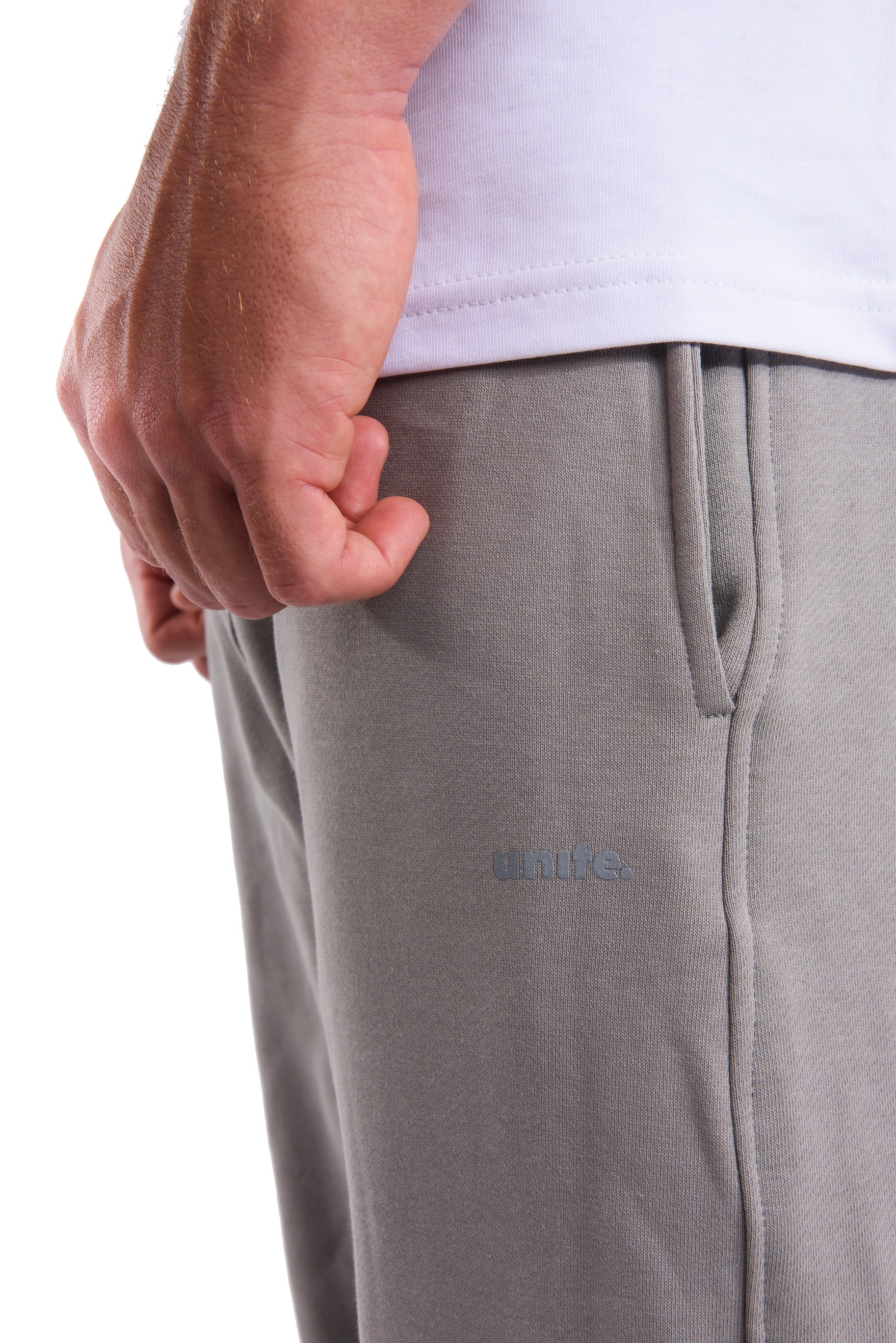 Metallic Grey Sweatpants
