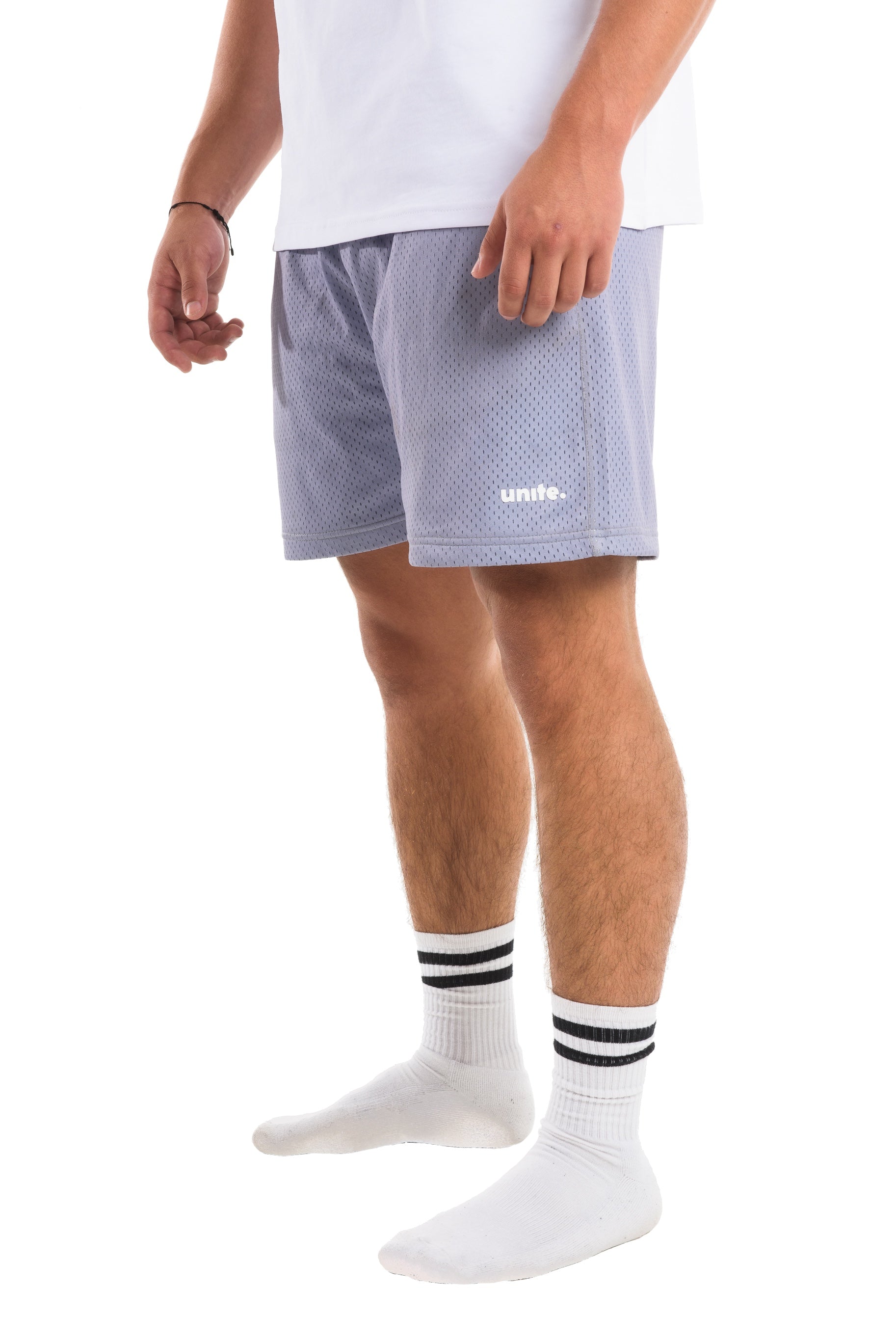 Grey Mesh Shorts