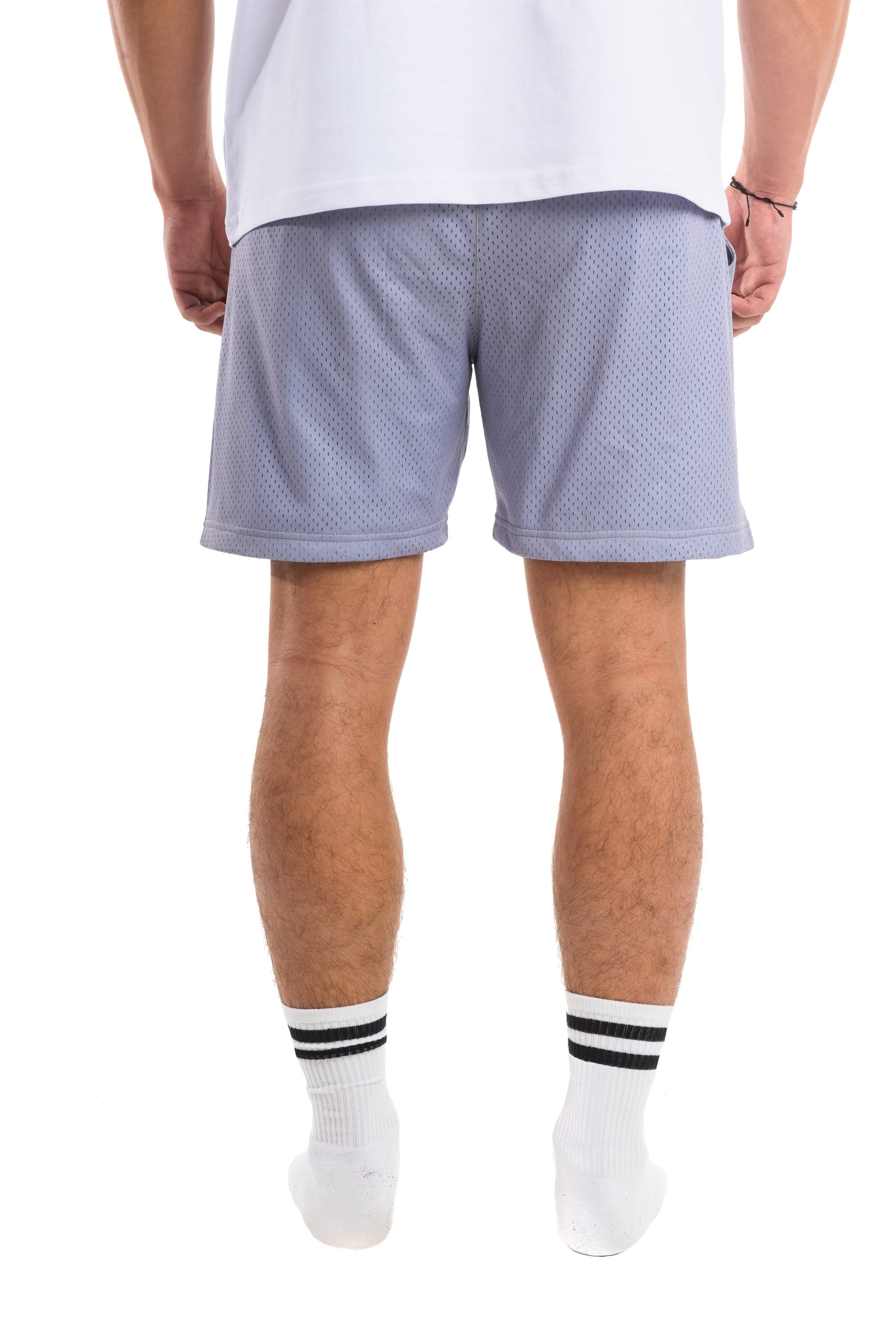 Grey Mesh Shorts