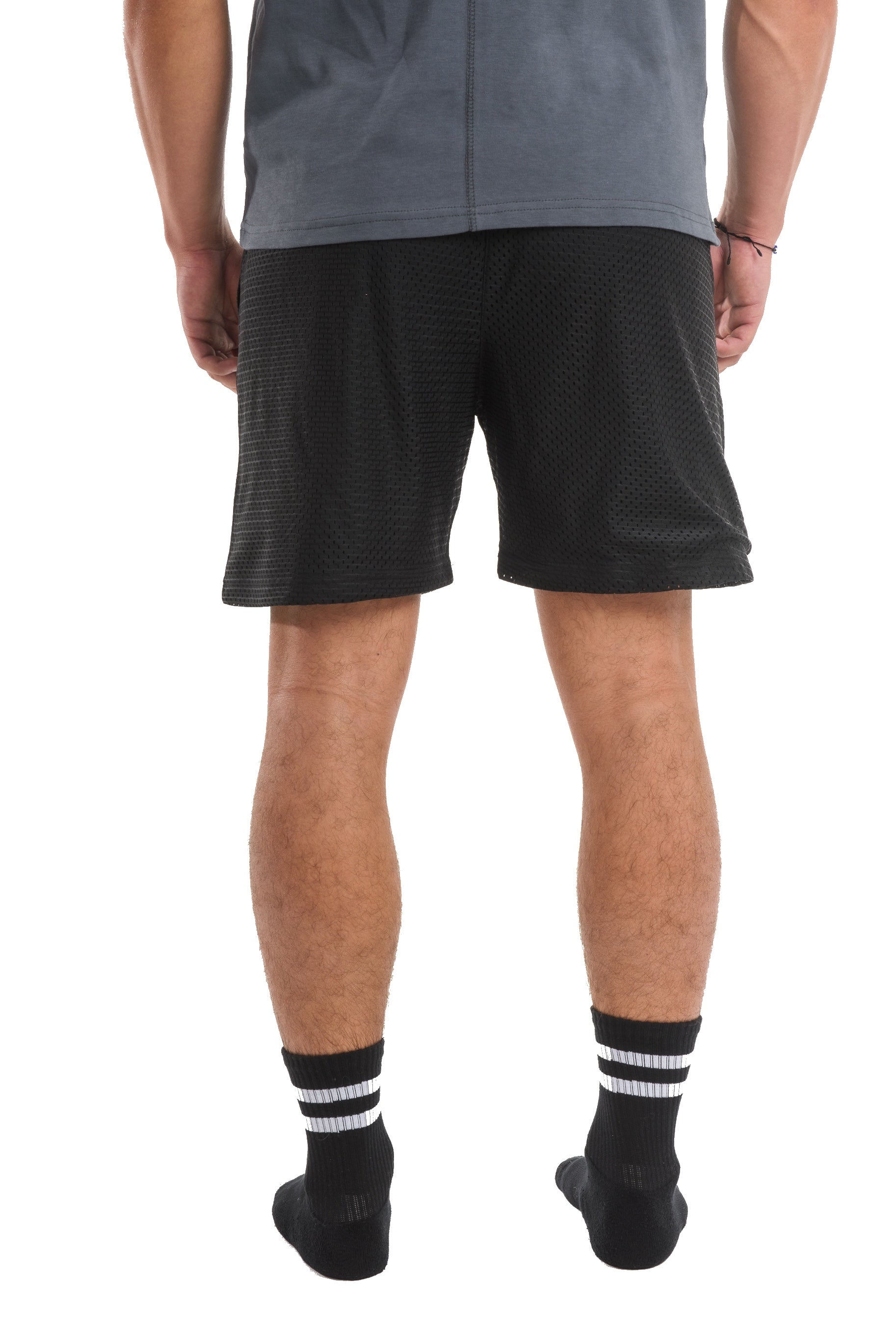 Black Mesh Shorts